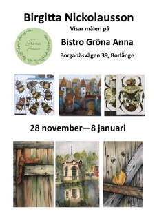 Utställning på Bistro Gröna Anna i Borlänge 